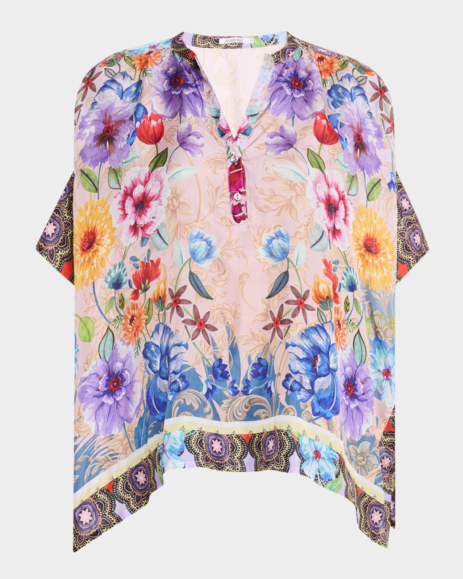 Louella Floral-Print Silk Blouse Product Image