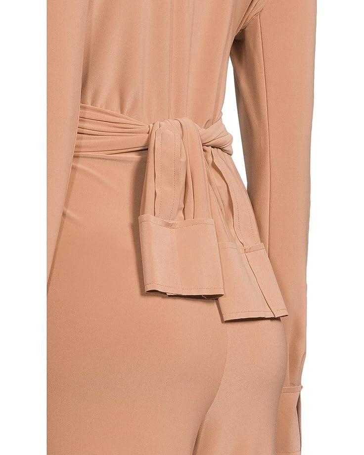 Dolman V-Neck Jumpsuit w/ Shoulder Pads Product Image