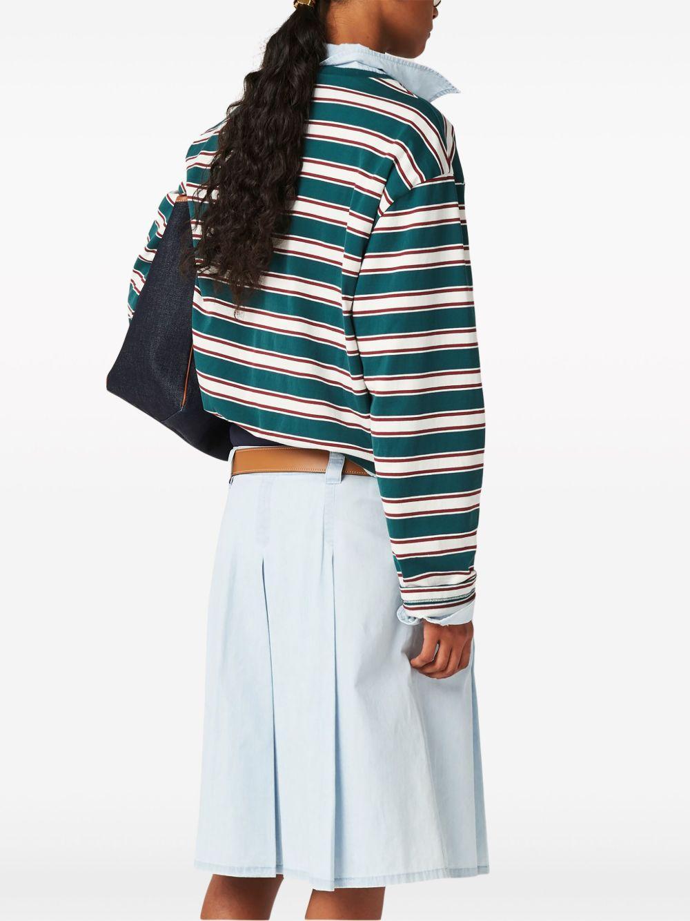 striped cotton T-shirt Product Image