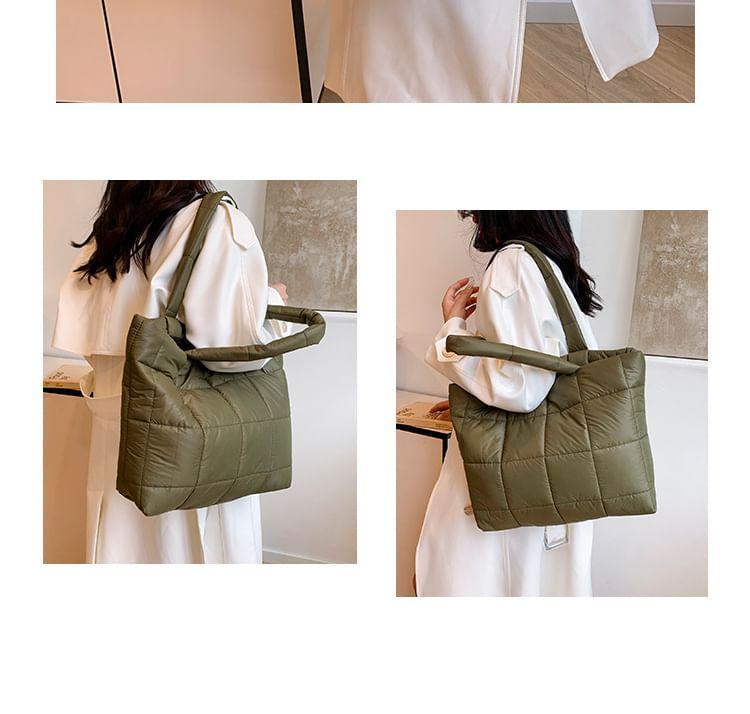 Quilted Tote Bag Product Image