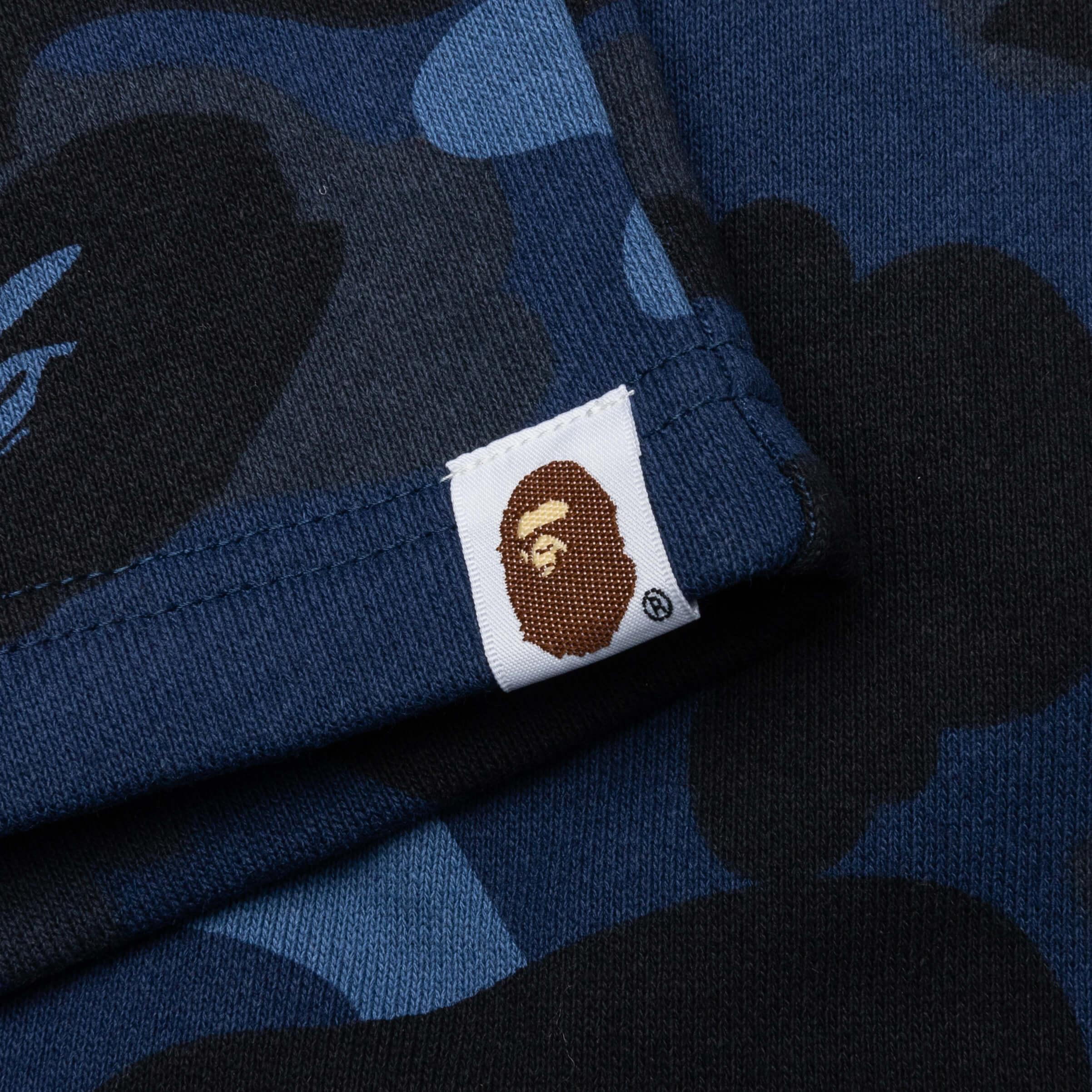 Color Camo Shark Sweat Shorts - Navy Male Product Image