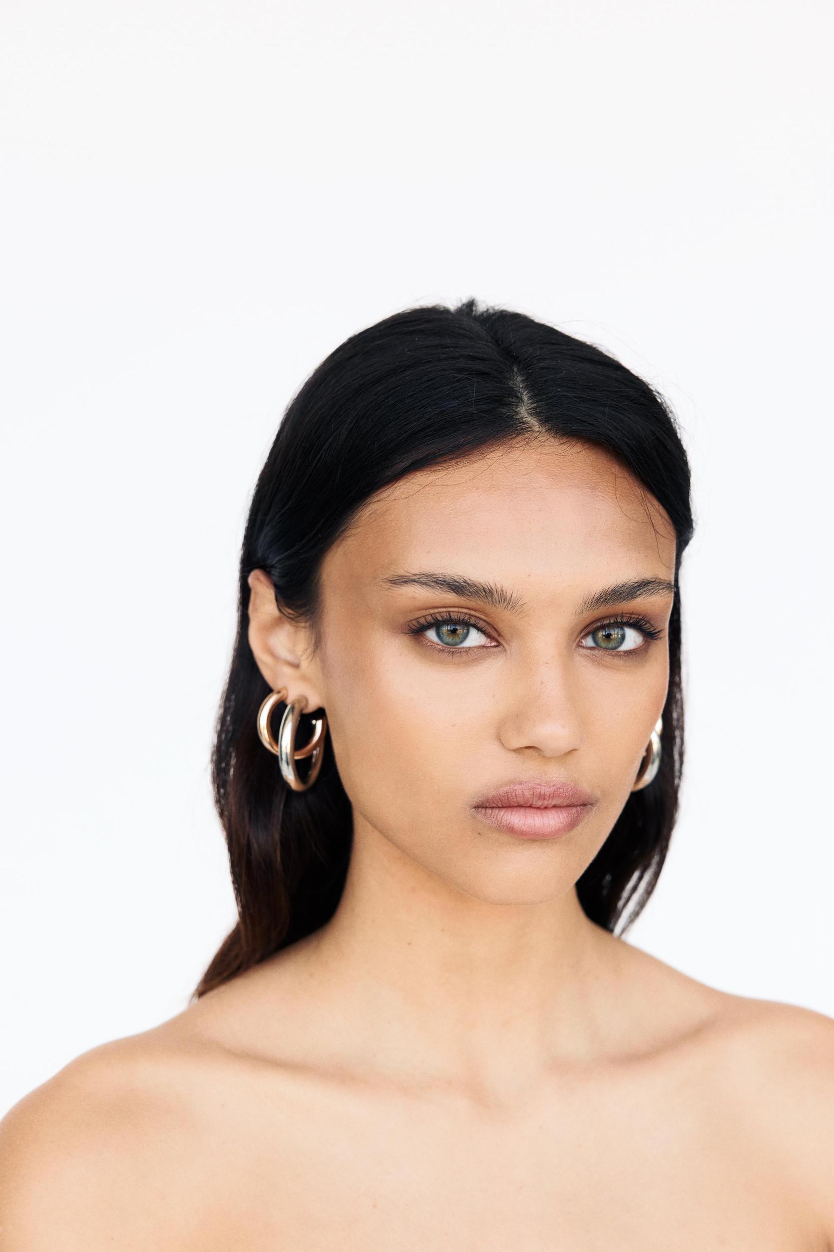 Pack of 6 pairs of hoop earrings Product Image