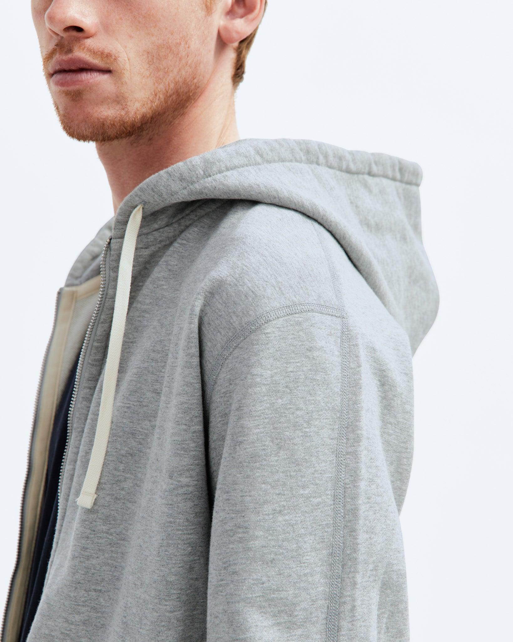 Midweight Terry Classic Full Zip Hoodie - Vault Male Product Image
