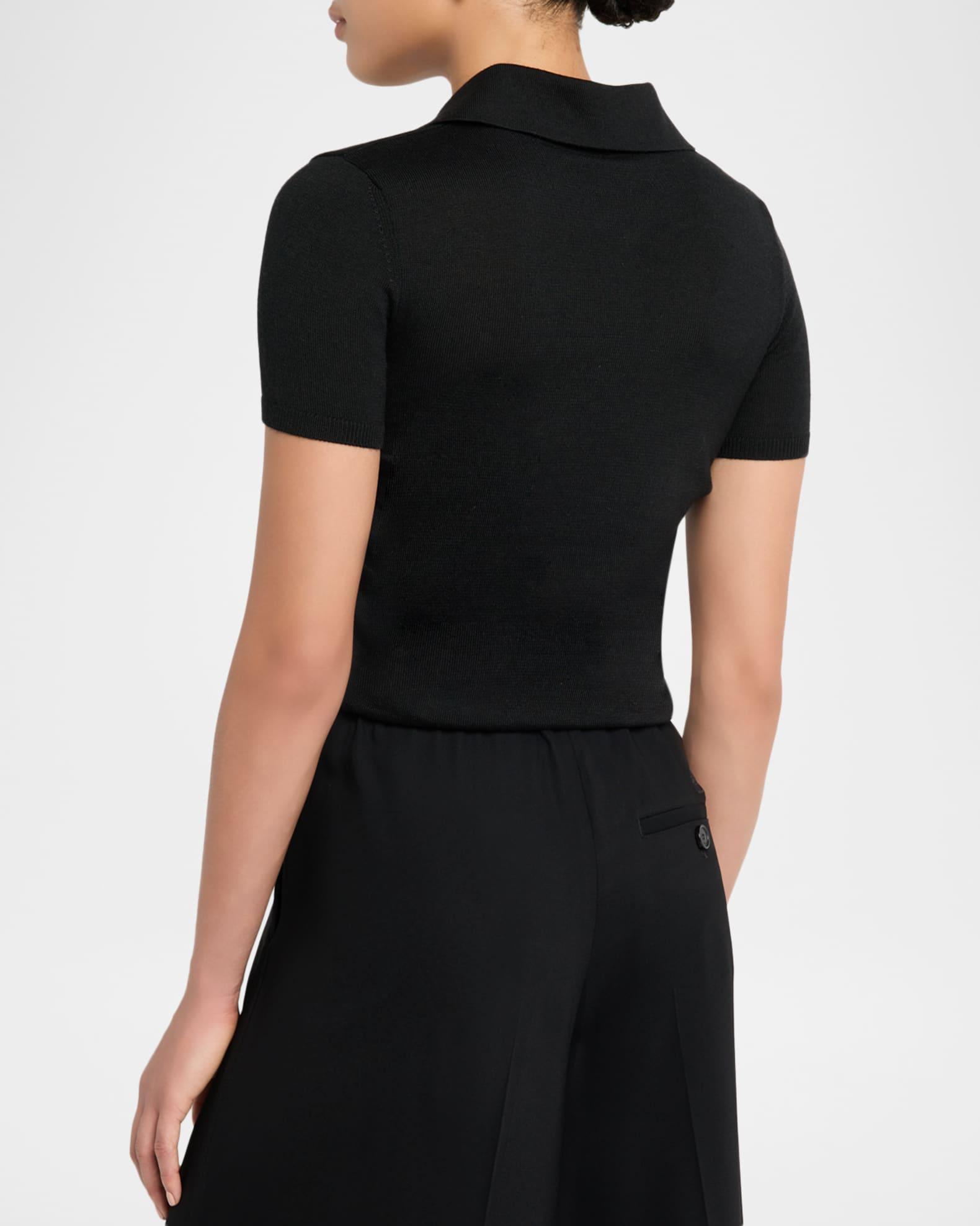 Cashmere-Blend Polo Sweater Product Image