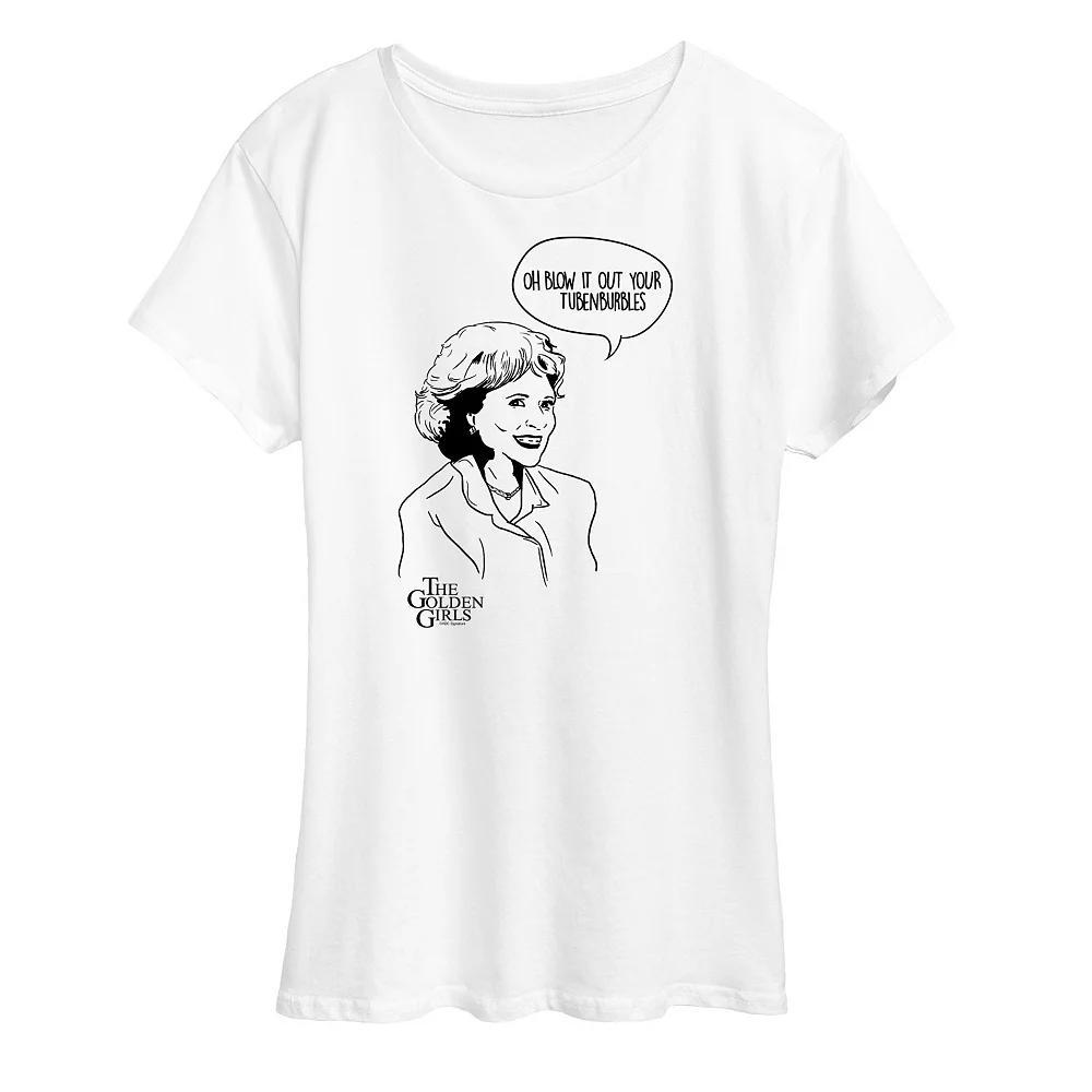 Womens Golden Girls Rose Tubenburbles Graphic Tee, Girls Product Image