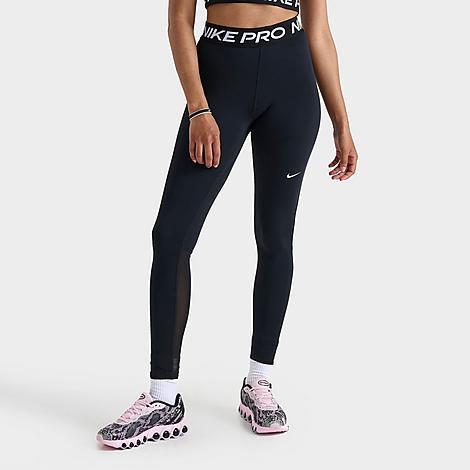 Women's Nike Pro Mid-Rise Mesh-Paneled Leggings Product Image