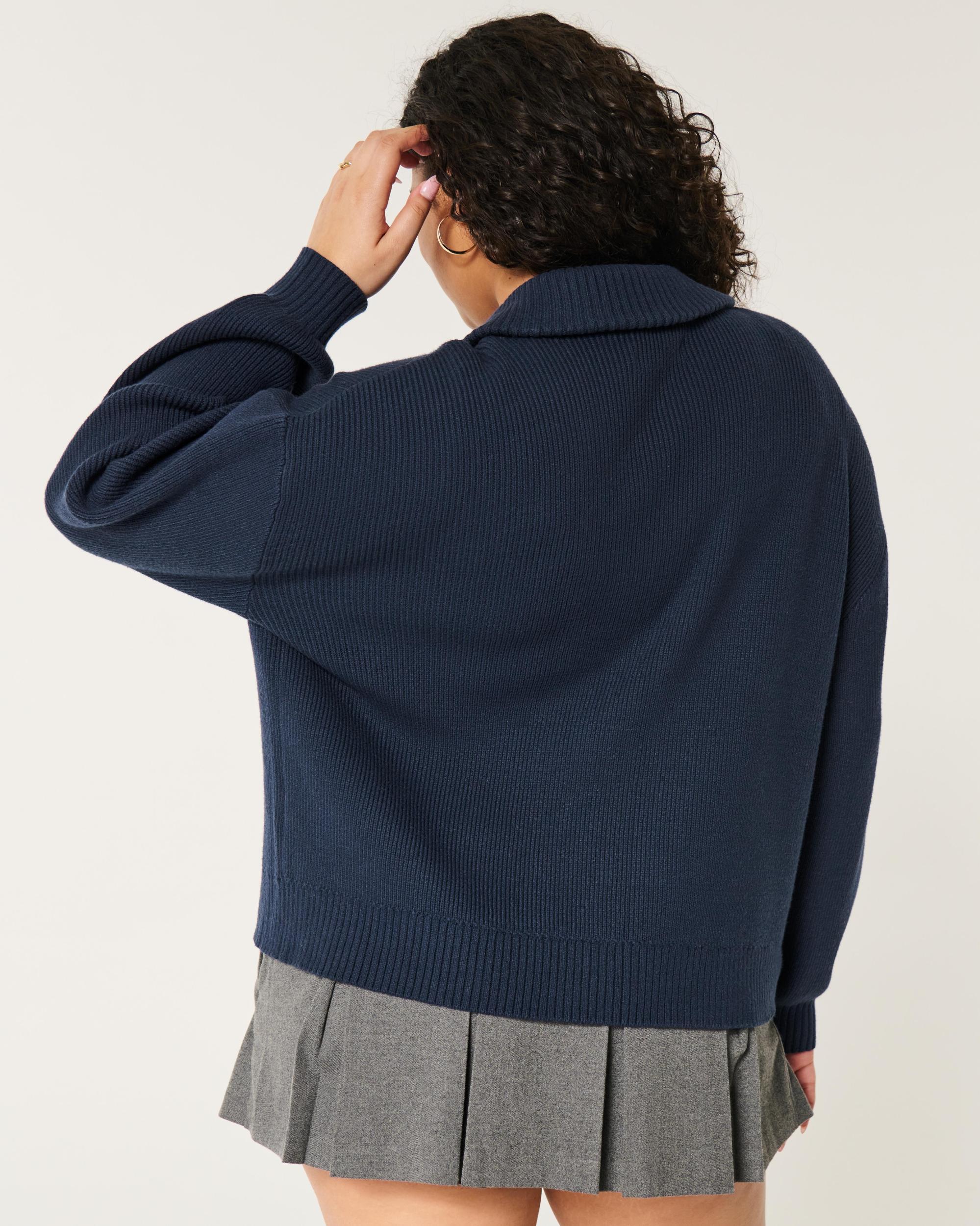 Oversized Half-Zip Sweater Product Image