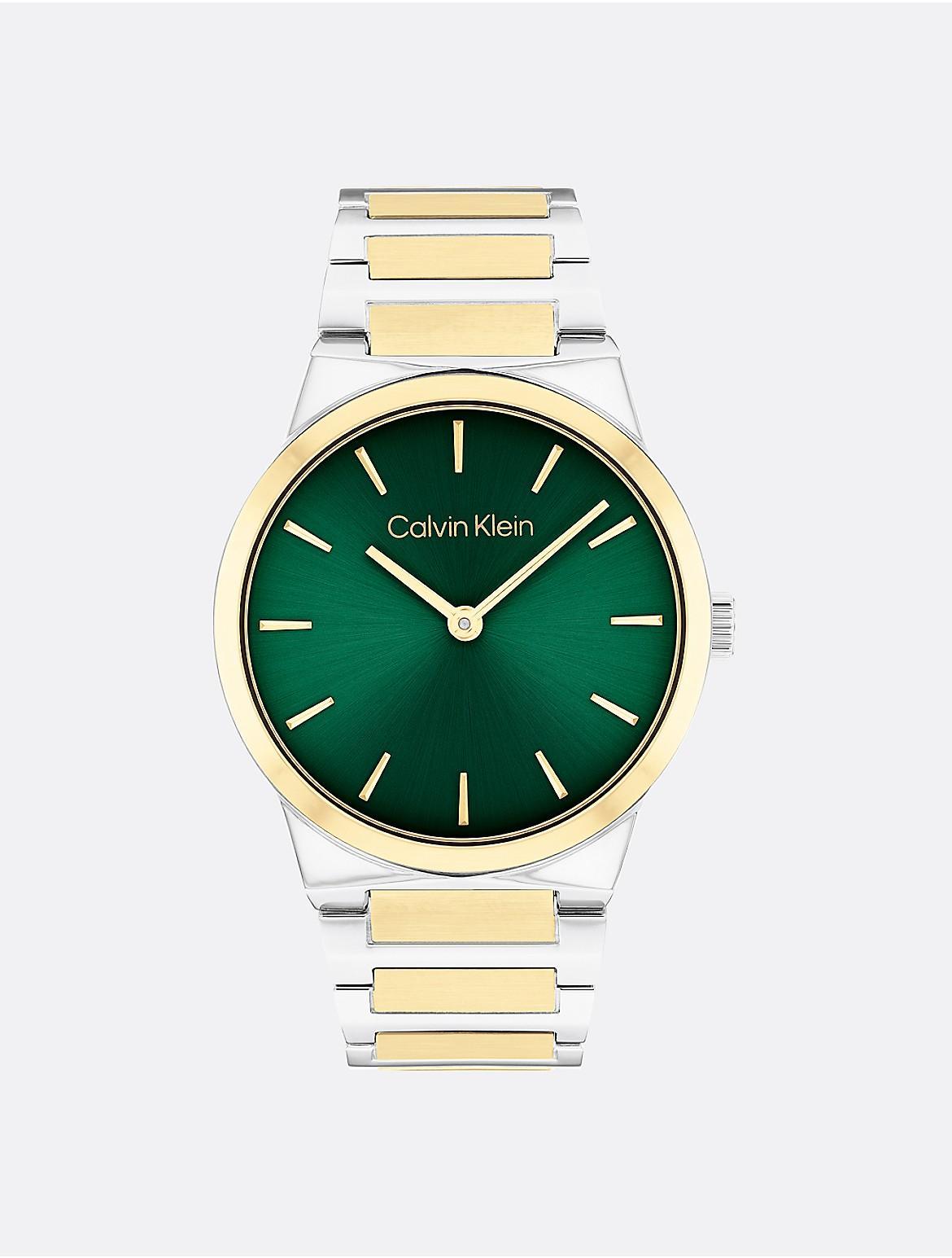 Calvin Klein Womens Minimalist Integrated Link Bracelet 32mm Watch - Metallic Product Image