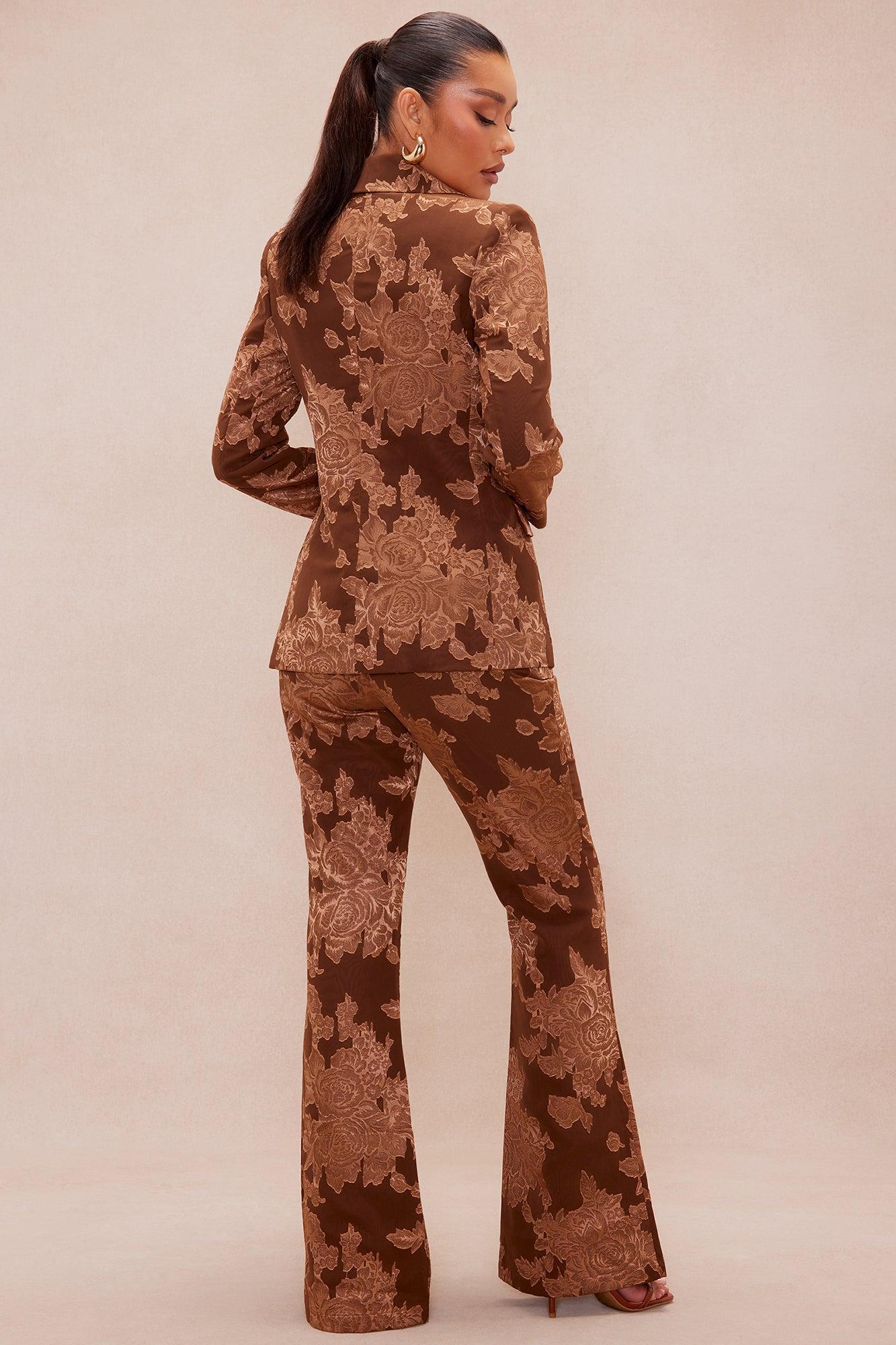 Taking Over Suit Set - Brown Product Image