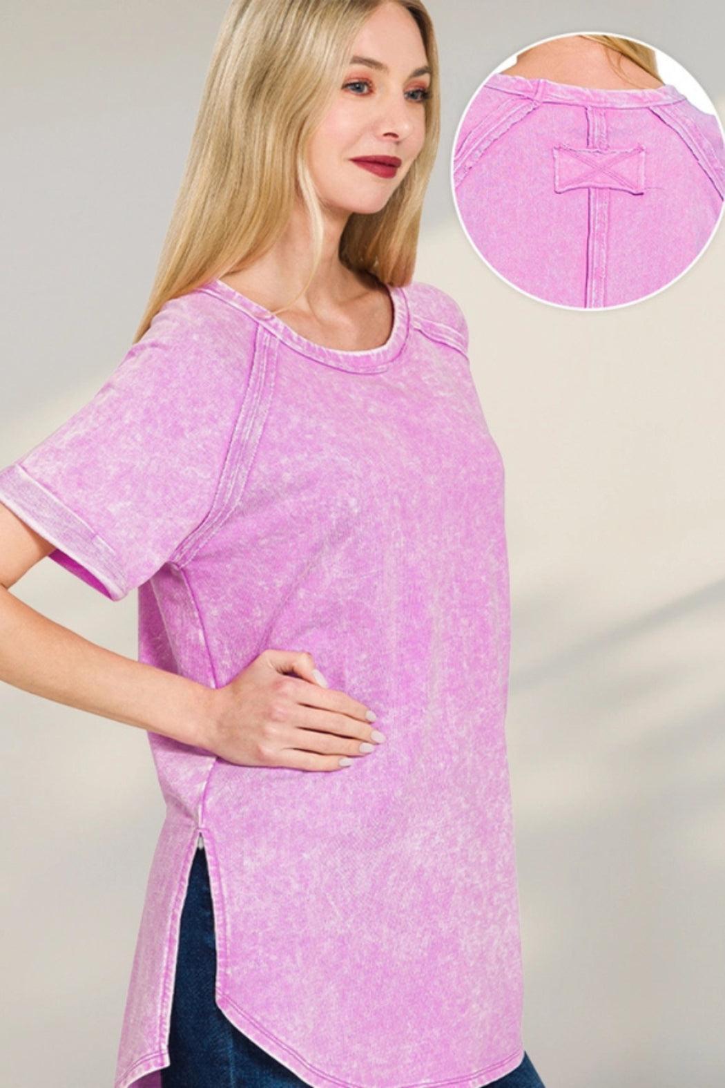 Vintage Wash French Terry Top Product Image