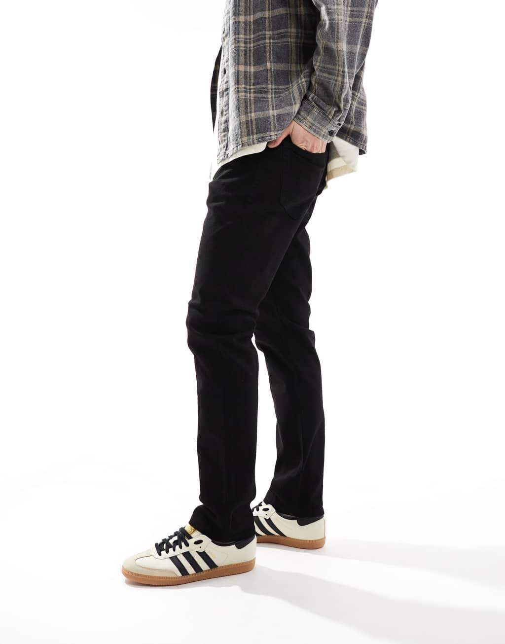 French Connection slim fit jeans in black Product Image