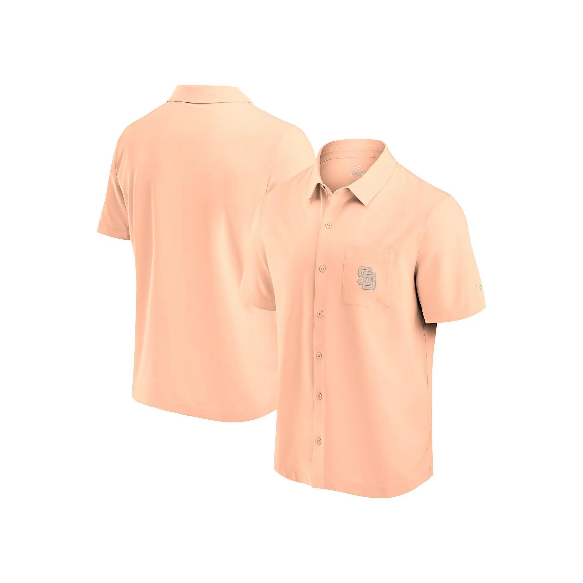 Men's Fanatics Signature Light Pink Houston Astros Front Office Button-Up Shirt, Size: 4XL Product Image