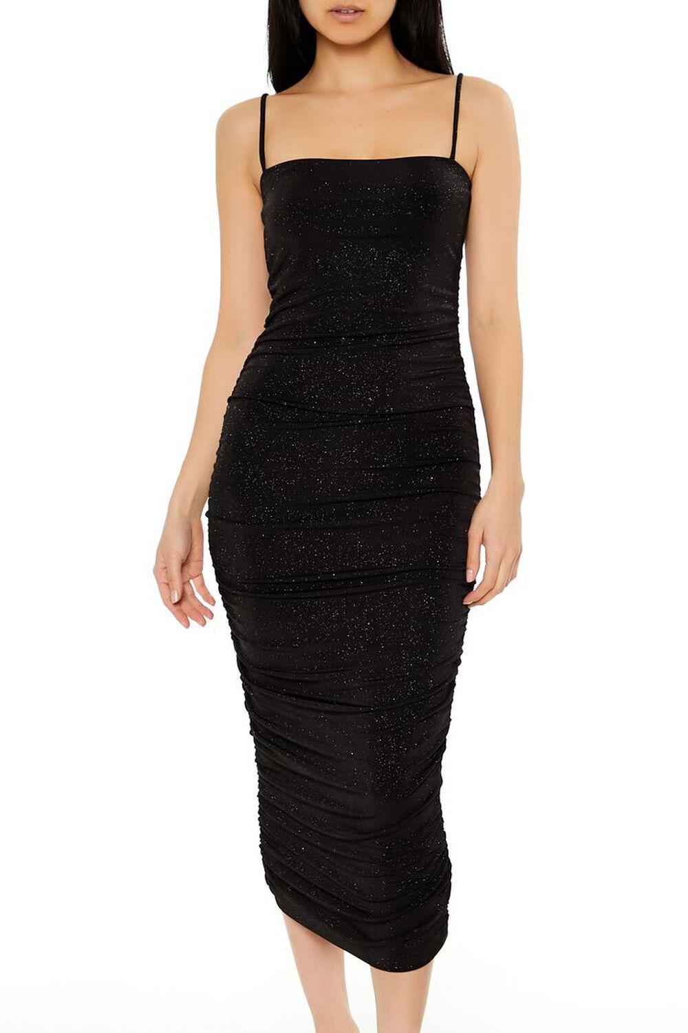 Glitter Knit Bodycon Maxi Dress | Forever 21 Product Image
