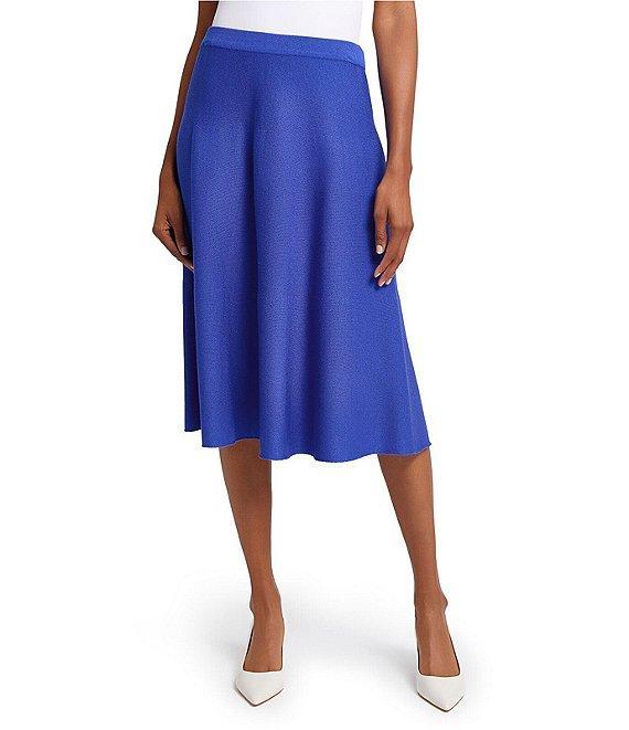 Ming Wang Aria Soft Knit A-Line Skirt Product Image