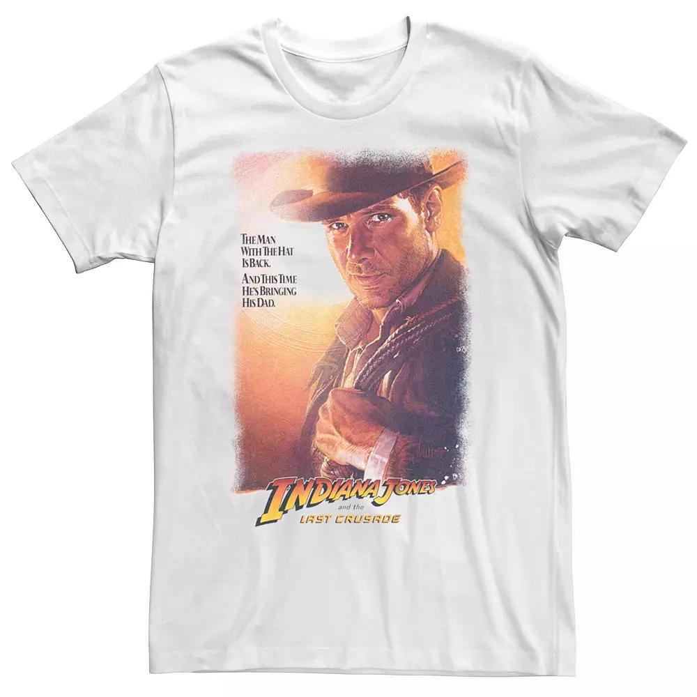 Men's Indiana Jones And the Last Crusade Movie Poster Graphic Tee, Size: XL, White Product Image