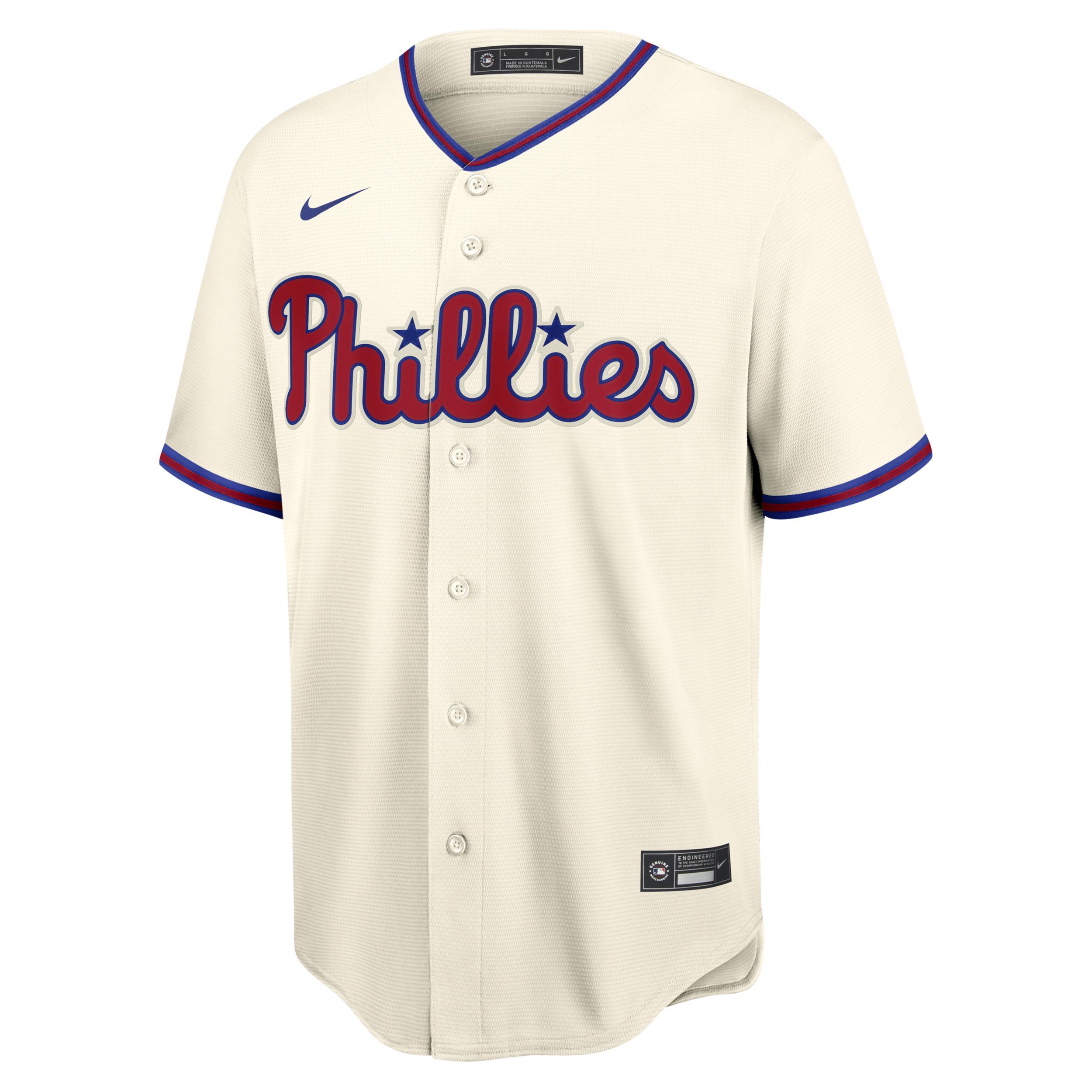 Mens Nike Bryce Harper Cream Philadelphia Phillies Alternate Replica Player Name Jersey Product Image