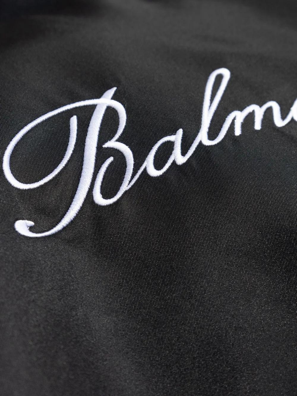 logo-embroidered bomber jacket Product Image