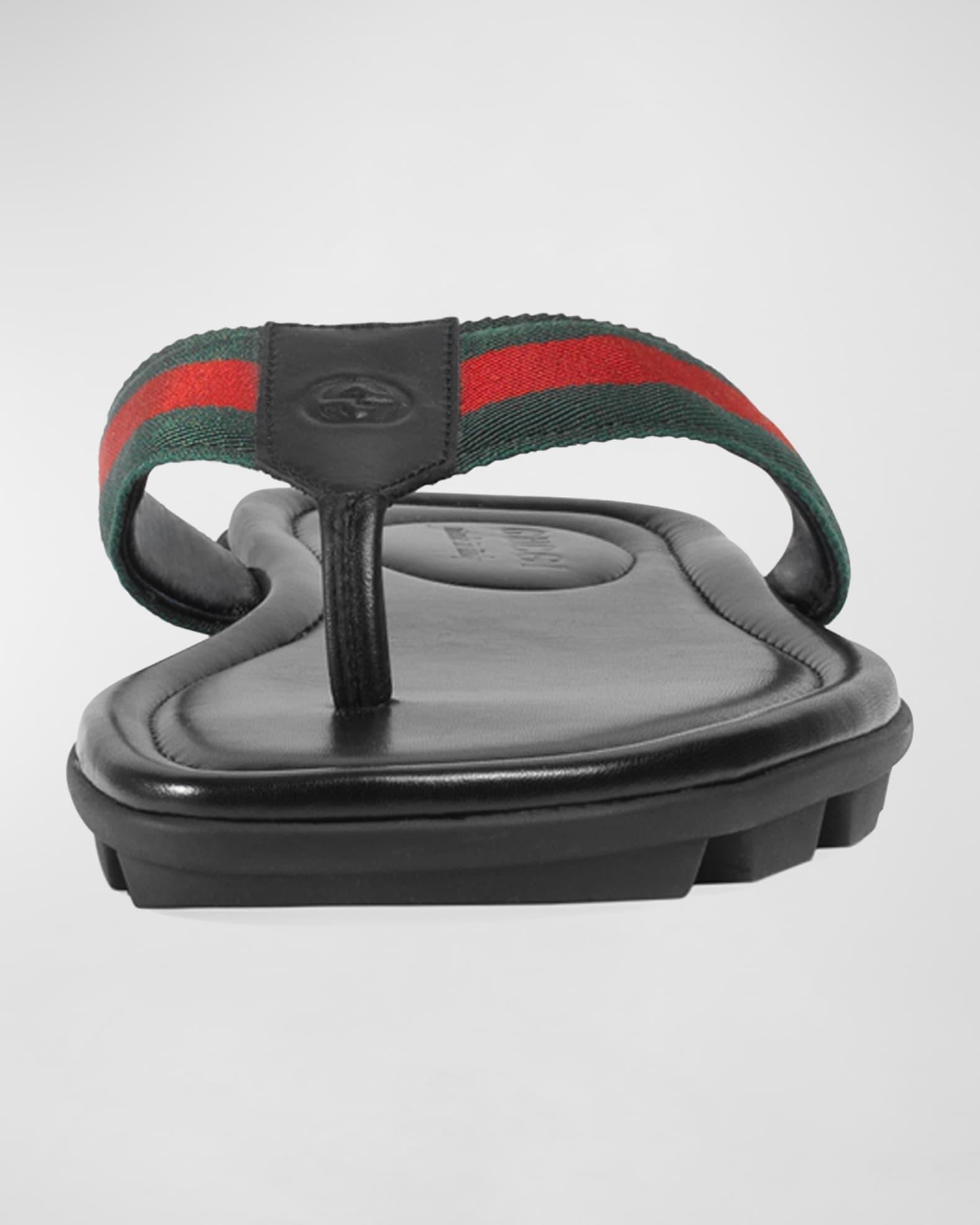 Men's Web Leather Thong Sandals Product Image