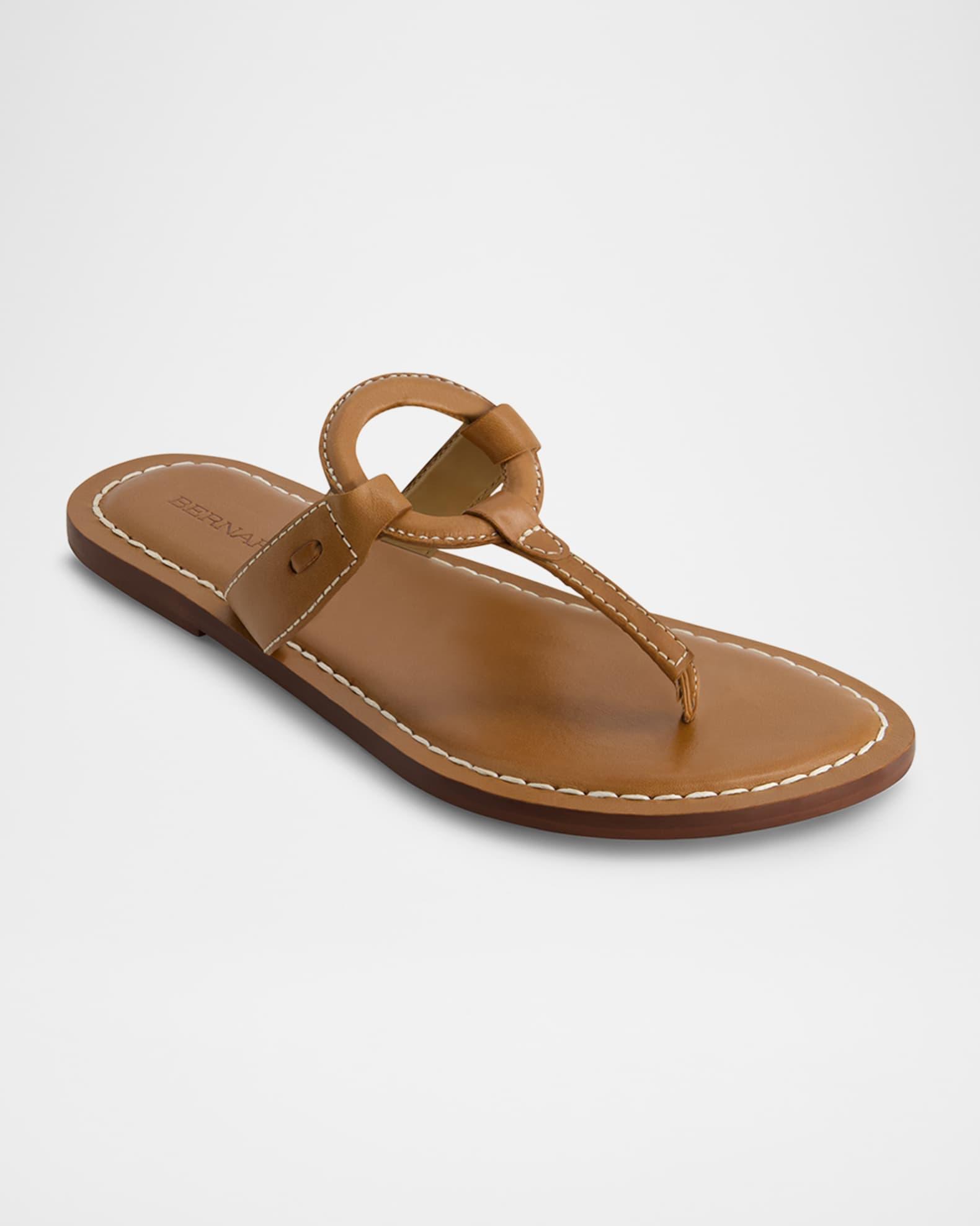 Matrix Leather Flat Thong Sandals Product Image