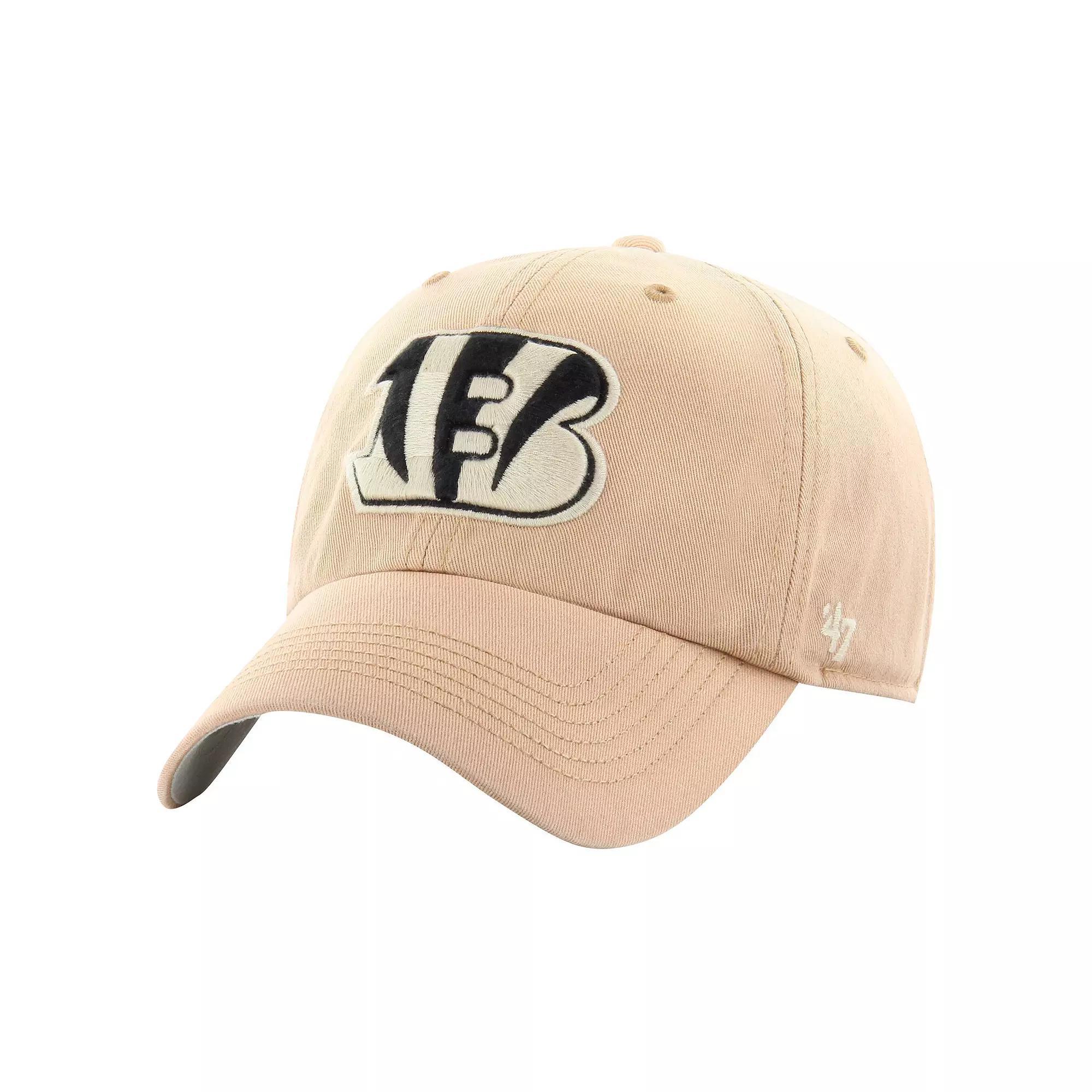 Mens 47 Khaki Cincinnati Bengals Dusted Relaxed Franchise Fitted Hat Product Image