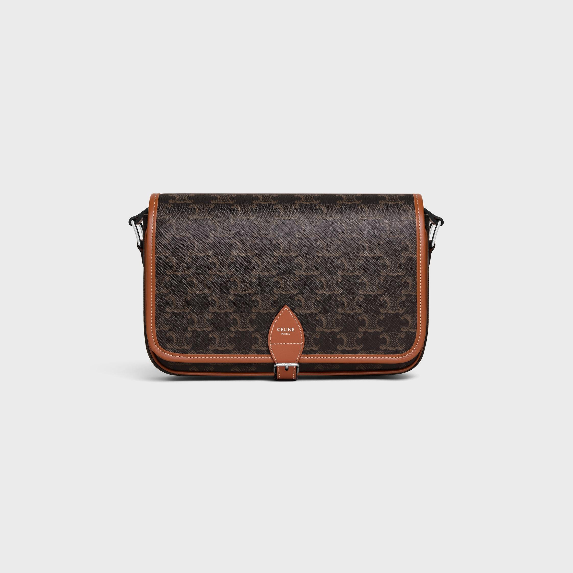 SMALL FOLCO MESSENGER IN Triomphe Canvas and calfskin Product Image