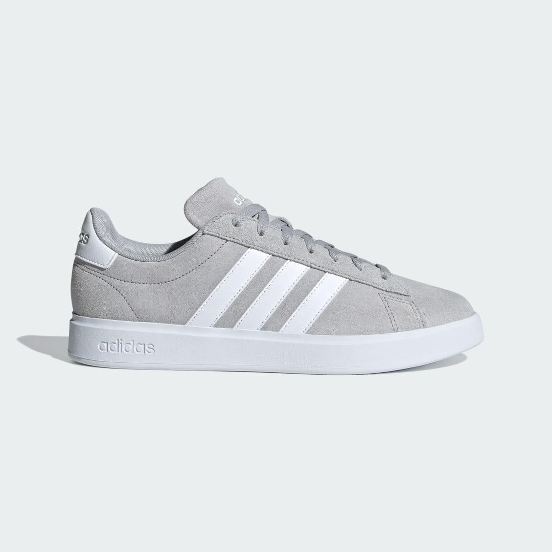 adidas Grand Court 2.0 Cloudfoam Men's Shoes - Size 14, Black Black White Product Image