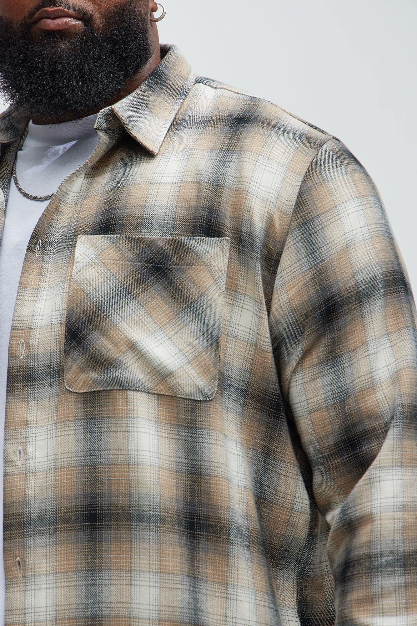 Dighton Plaid Shirt - Taupe/combo Product Image