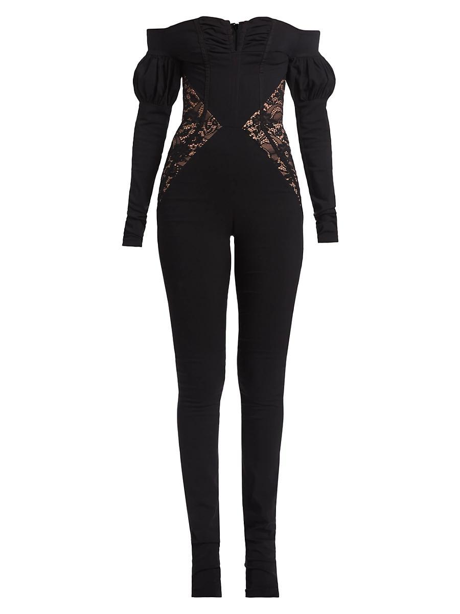 Womens Franco Lace-Inset Jumpsuit Product Image