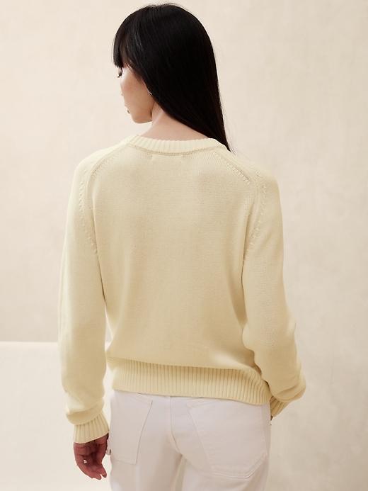 Cotton-Silk Crew-Neck Sweater Product Image