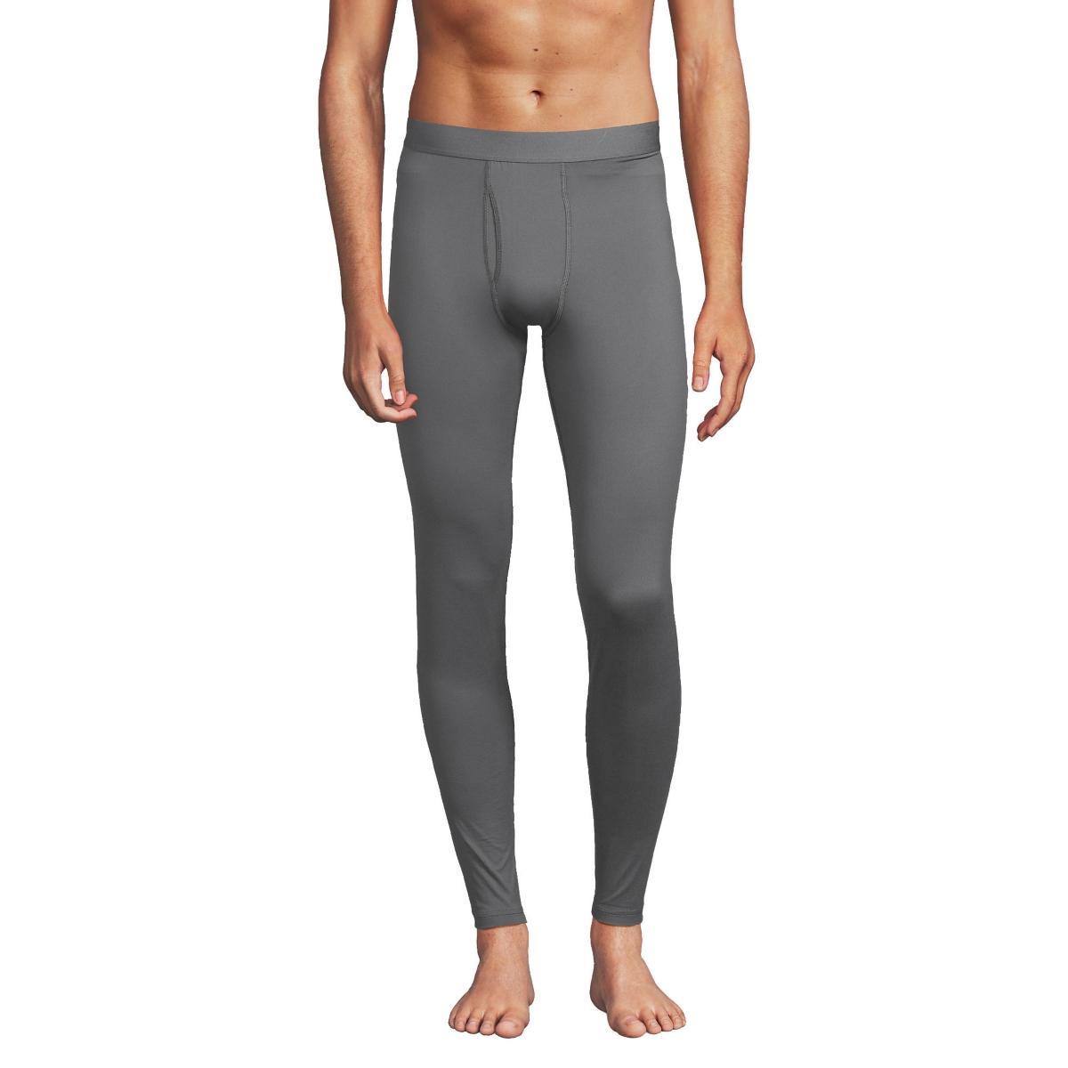 Men's Lands' End Stretch Thermaskin Long Underwear Base Layer Pants, Size: Small, Deep  Blue Product Image