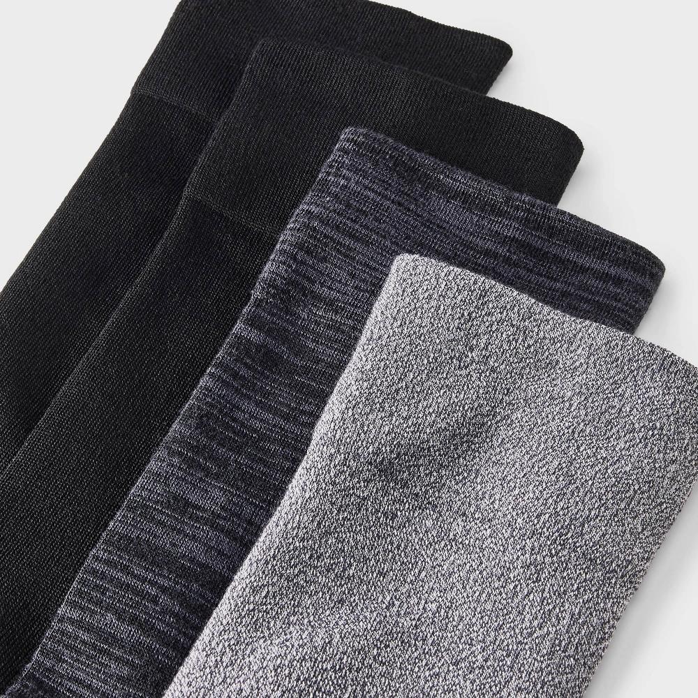 Womens Ultra Smooth Supersoft Fine Gauge Knit 4pk Crew Socks - Auden 4-10: Midweight Non-Binding Cuff Product Image
