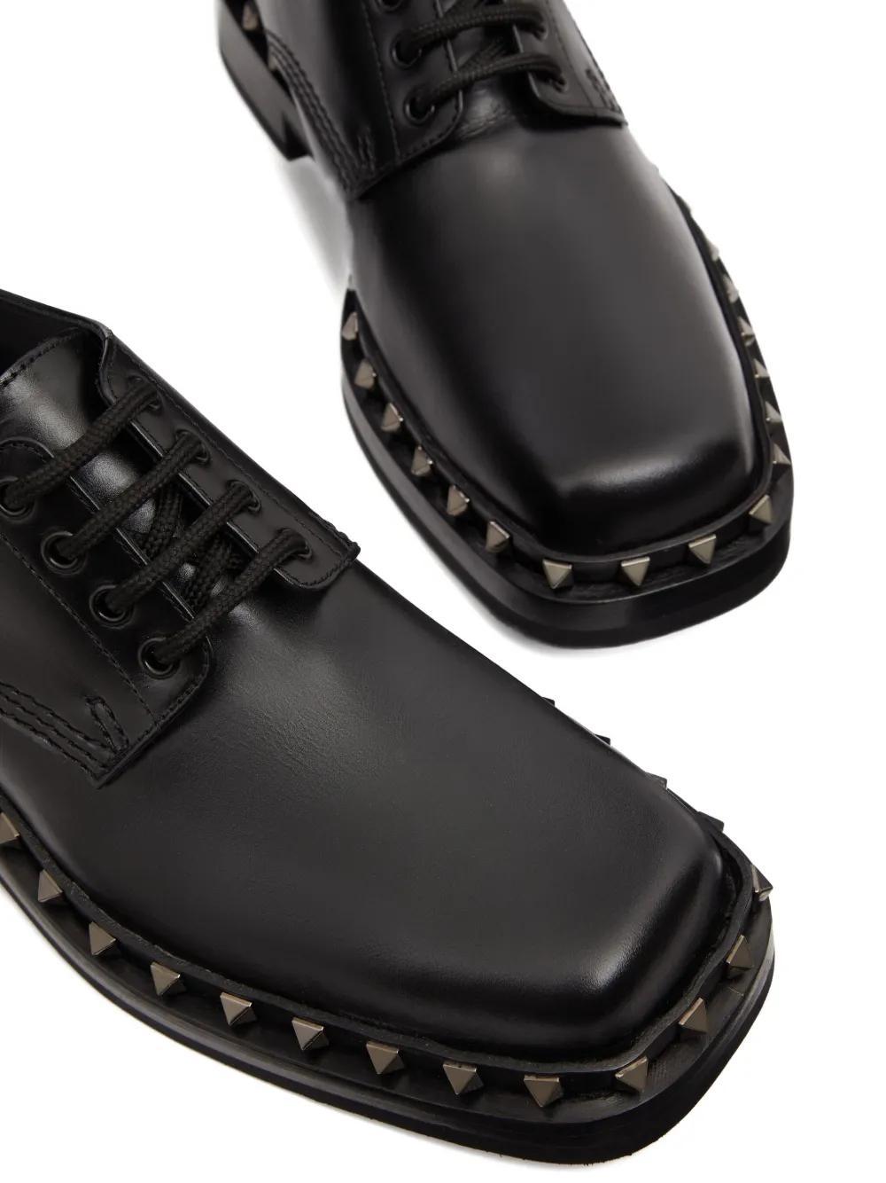 M-Way Rockstud leather Derby shoes Product Image