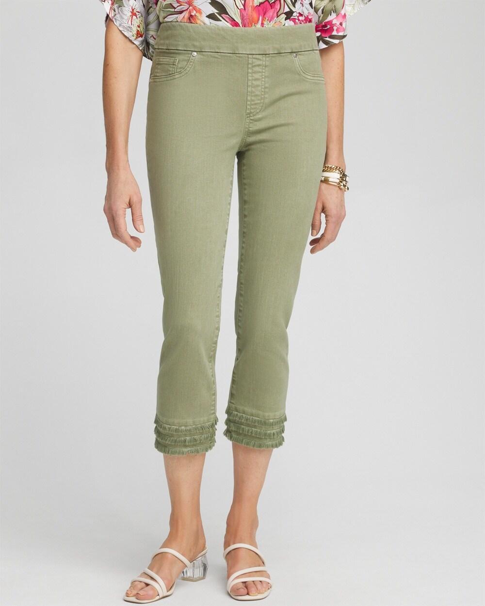 Fray Hem Pull-On Crops Product Image