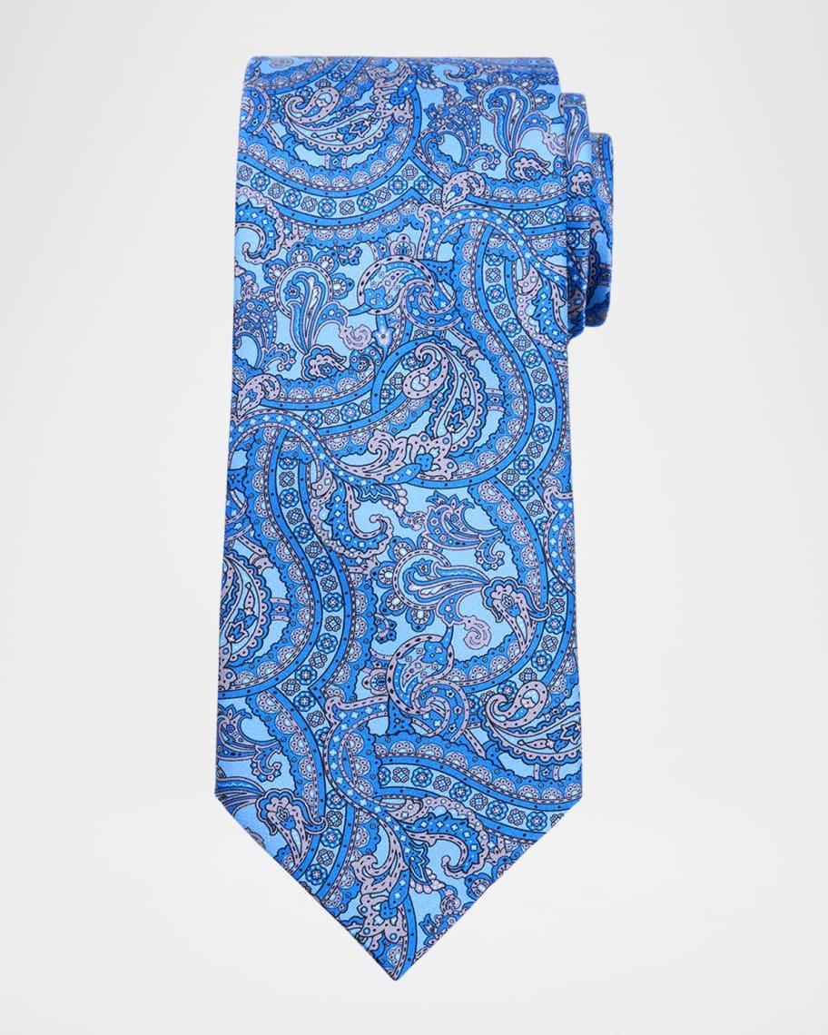 Mens Paisley Silk Tie Product Image