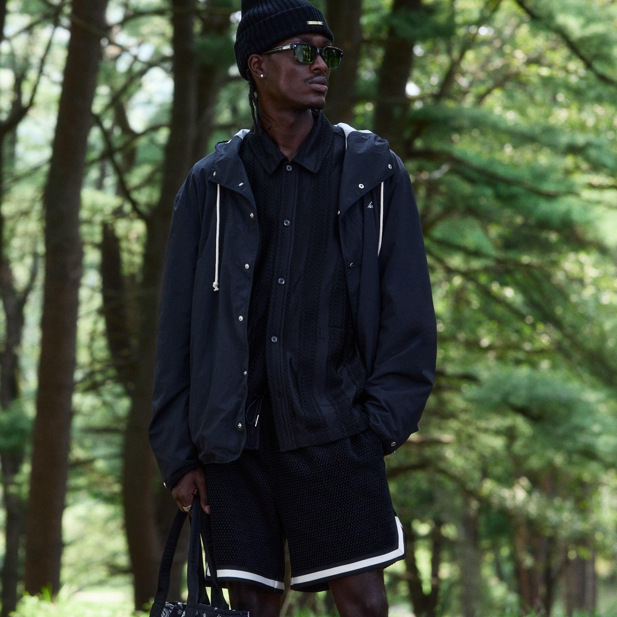 Kith Paper Nylon Dorian Jacket - Black Male Product Image