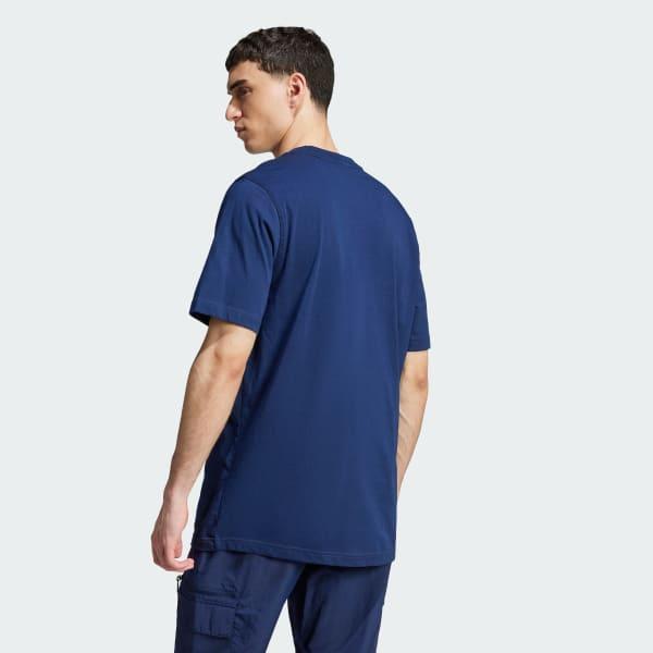 adidas Trefoil Essentials Tee Night Indigo L Mens Product Image