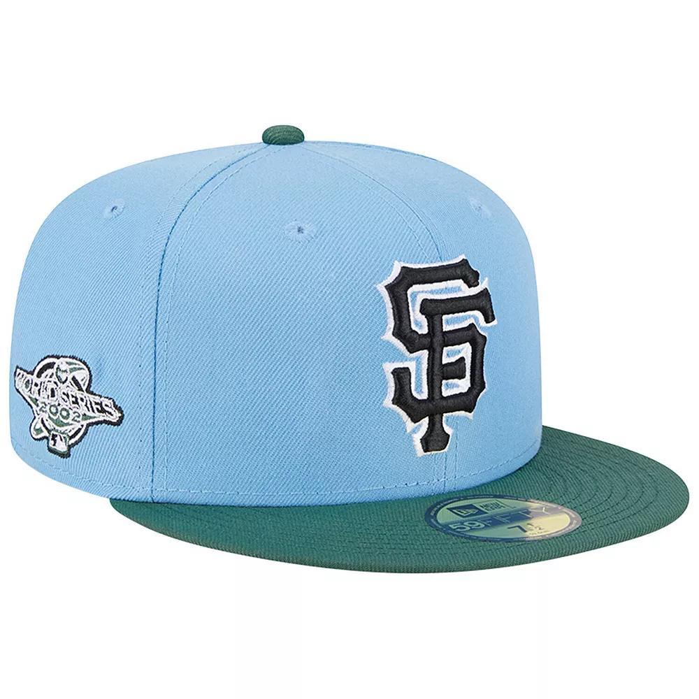 Men's New Era  Sky Blue/Cilantro San Francisco Giants 2002 World Series 59FIFTY Fitted Hat, Size: 8, Light Product Image