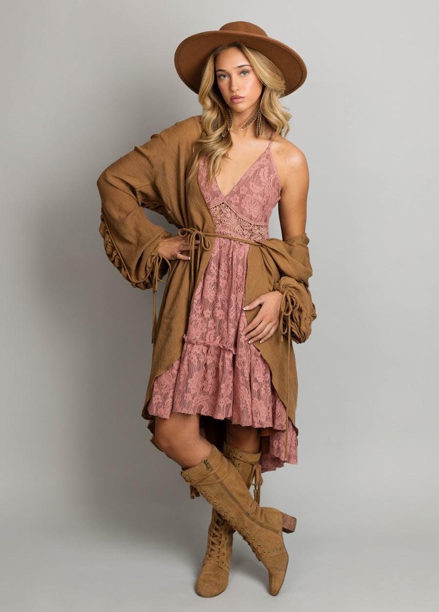 Marline Dress in Dusty Rose Female Product Image
