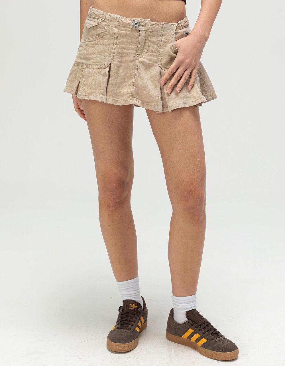 BDG Urban Outfitters Ruby Womens Linen Skort - KHAKI Product Image