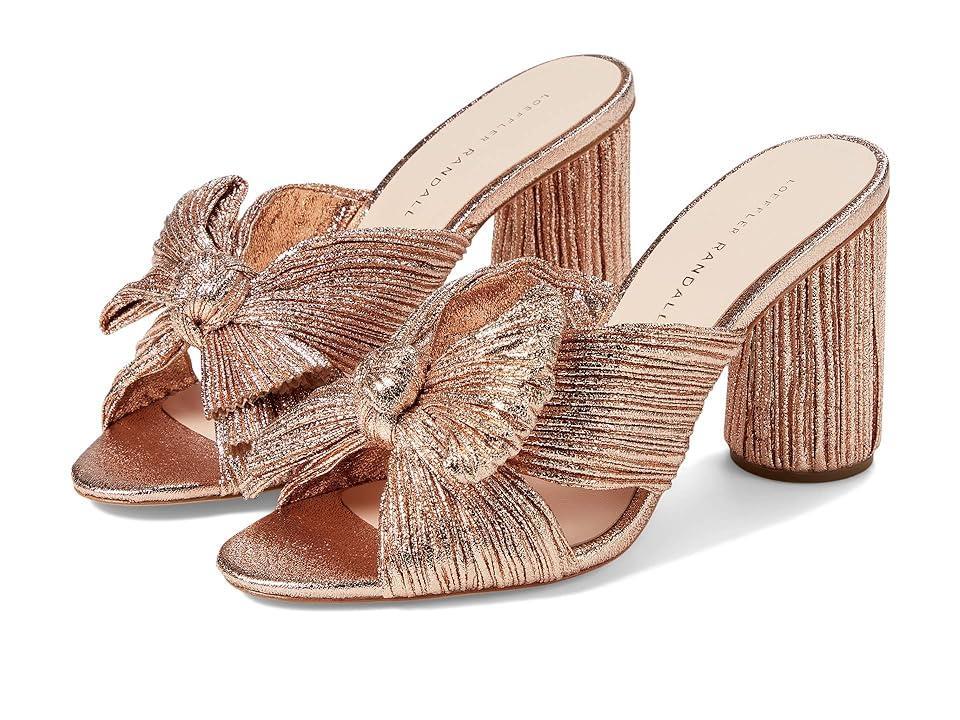 Loeffler Randall Womens Penny Pleated High Heel Slide Sandals Product Image