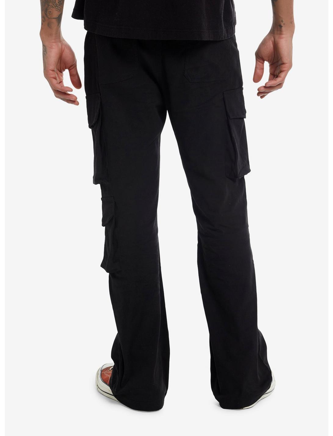 Black Snap Pocket Cargo Pants Product Image