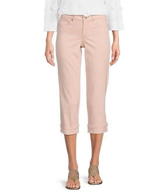NYDJ Petite Size Marilyn Cuffed Cool Embrace® Capri Denim Jeans Product Image