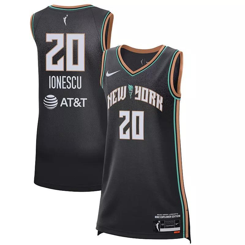 Unisex Nike Sabrina IonescuBlack New York Liberty Explorer Edition Victory Jersey, Womens Product Image