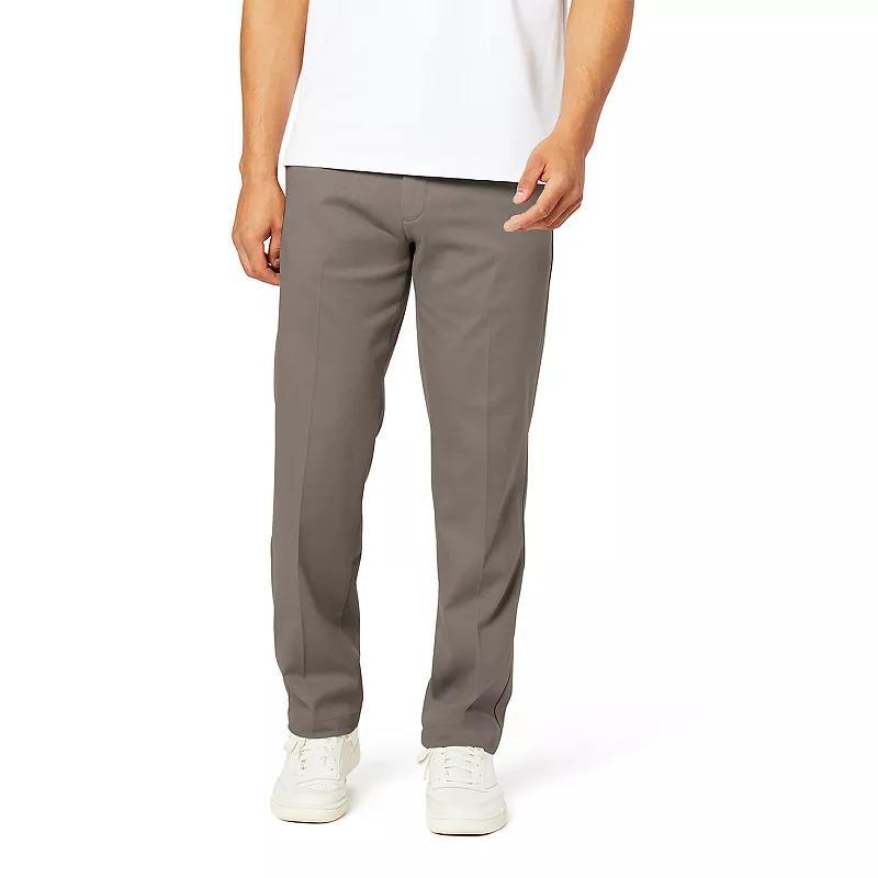 Men's Dockers® Stretch Easy Khaki Straight-Fit Flat-Front Pants, Size: 34 X 32, Dark Pebble Product Image