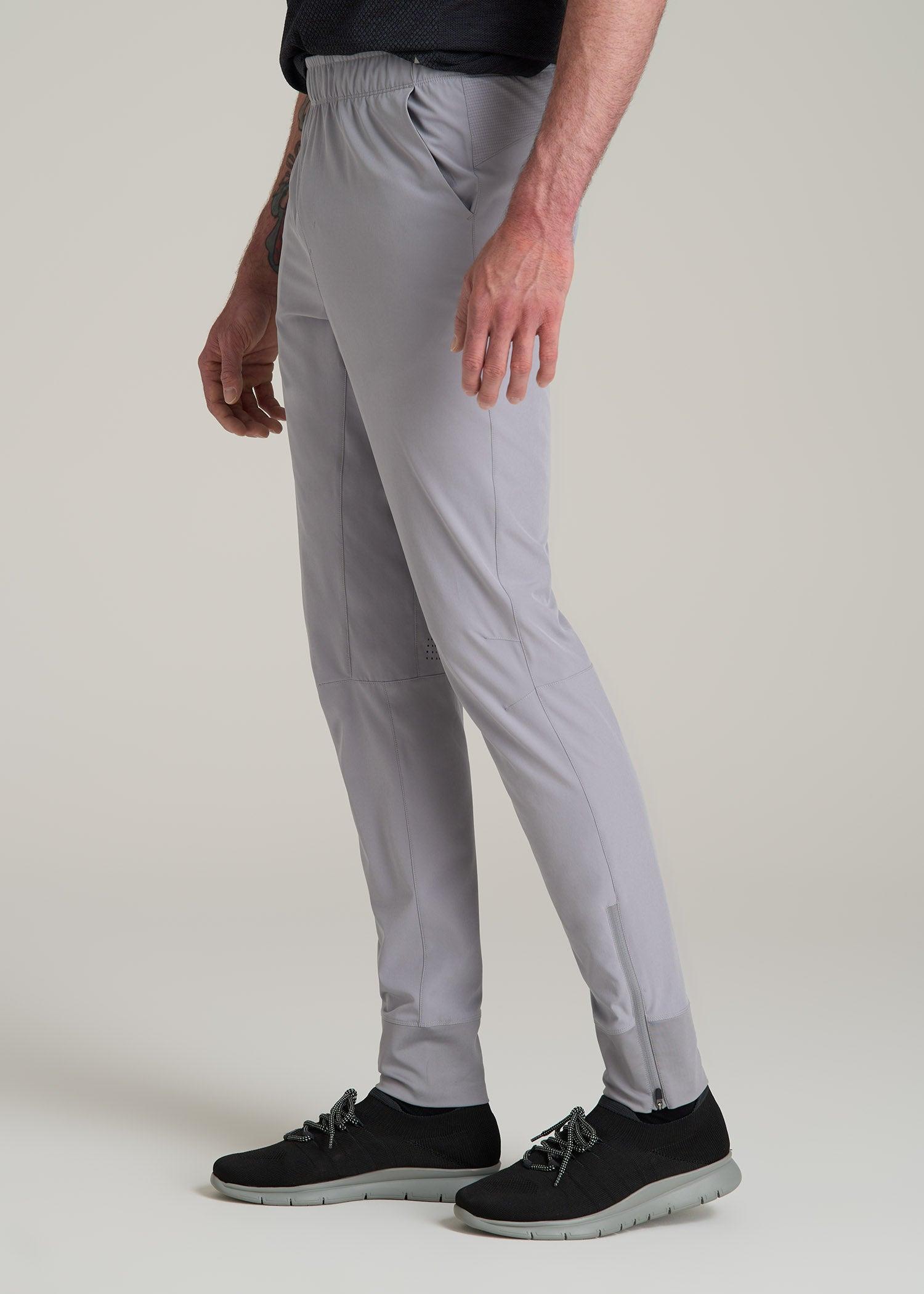 Featherweight Perforated Training Jogger for Tall Men in Light Grey Product Image