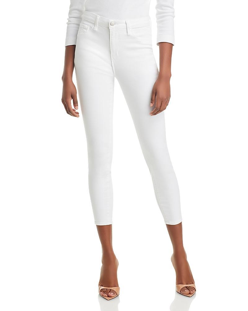 LAgence Margot Cropped Jeans in Blanc Product Image