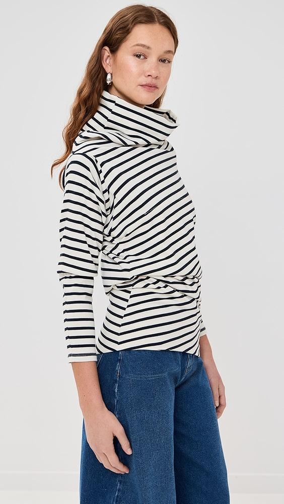 A.W.A.K.E. MODE Jersey Cowl Neck Draped Top | Shopbop Product Image