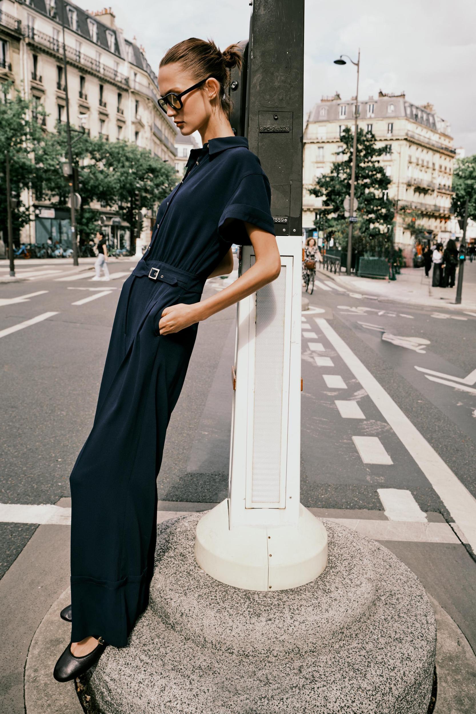 LONG CREPE JUMPSUIT Product Image