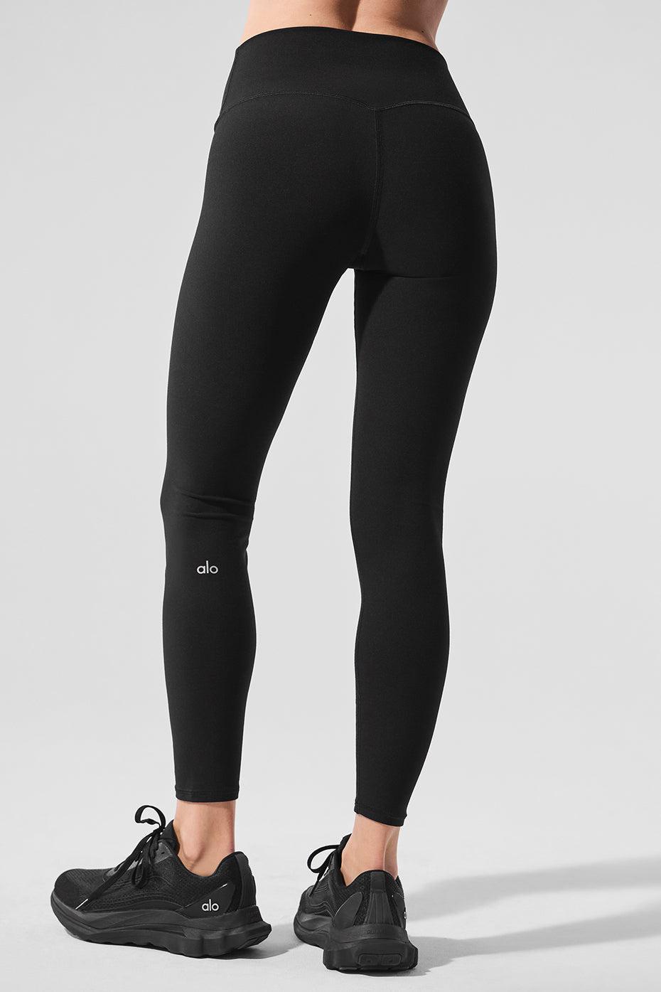 Alosoft High-Waist 7/8 Highlight Legging - Black Product Image