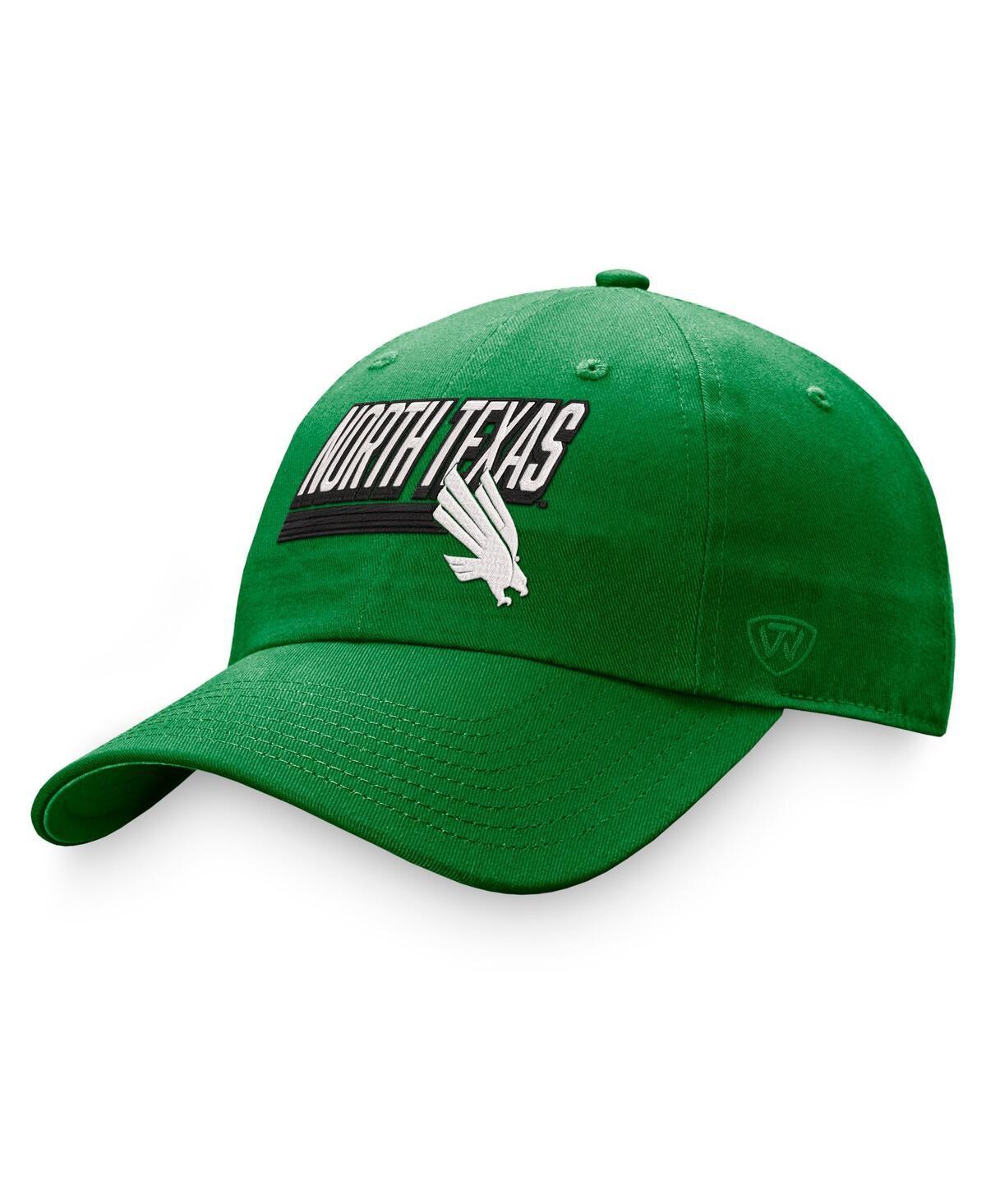 Men's Top of the World Green North Texas Mean Green Slice Adjustable Hat, Nc2 Grey Product Image